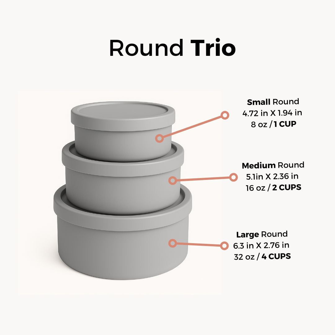 Round Food Storage Trio