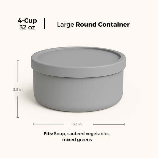 Large Round Container - 32 oz