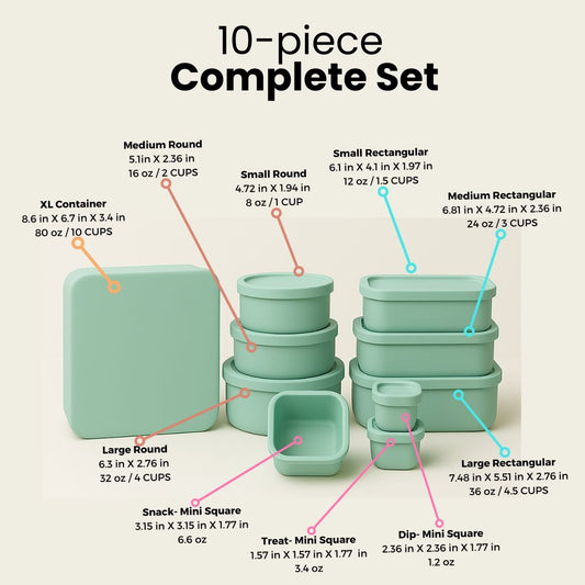 10-Piece Complete Food Storage Set