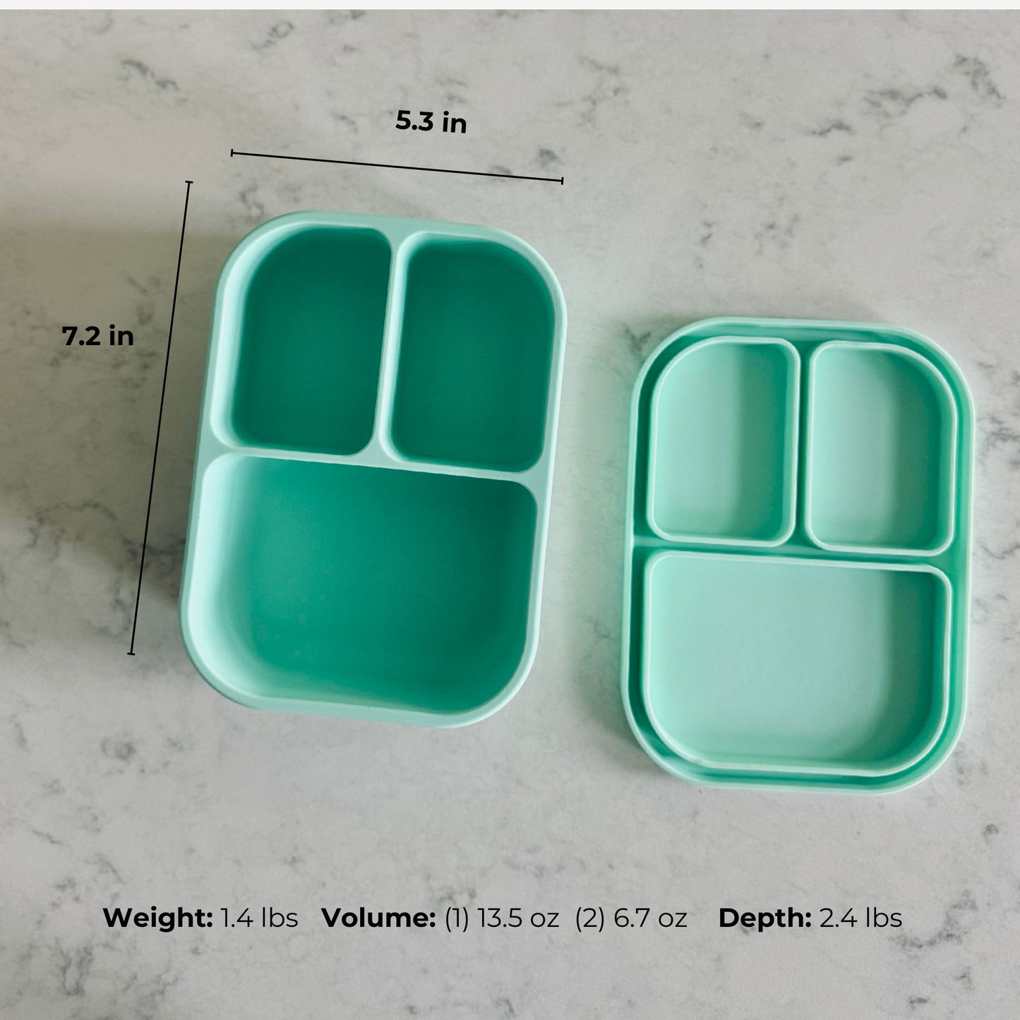 The Bento Box - Divided Lid