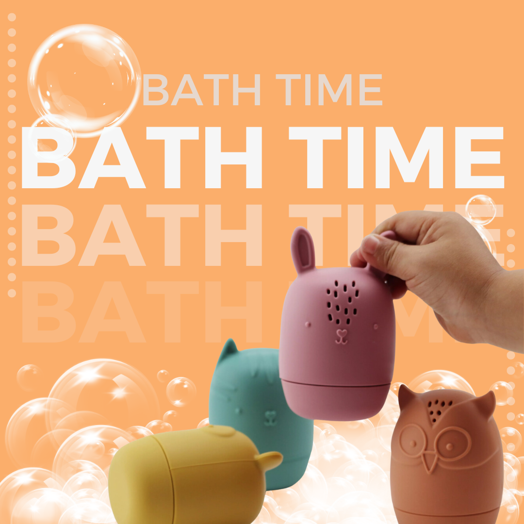 This set includes four cute and colorful animal toys - a panda, owl, rabbit, and bear. Each toy is designed with a sprinkler feature that sprays water when the toys are squeezed, adding an extra level of entertainment to bath time.