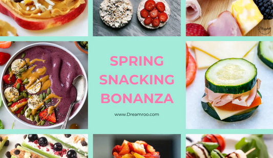 Spring snacking bonanza with food photos