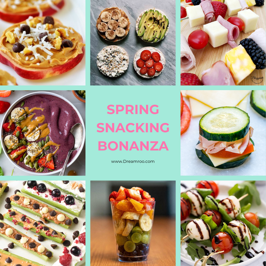 Spring snacking bonanza with food photos