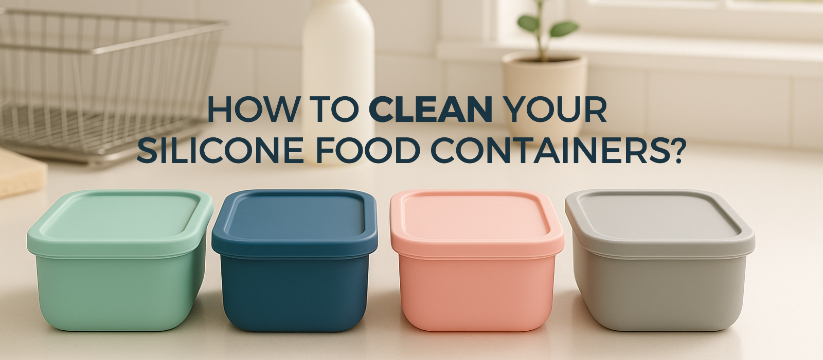 How To Clean Silicone Food Containers?