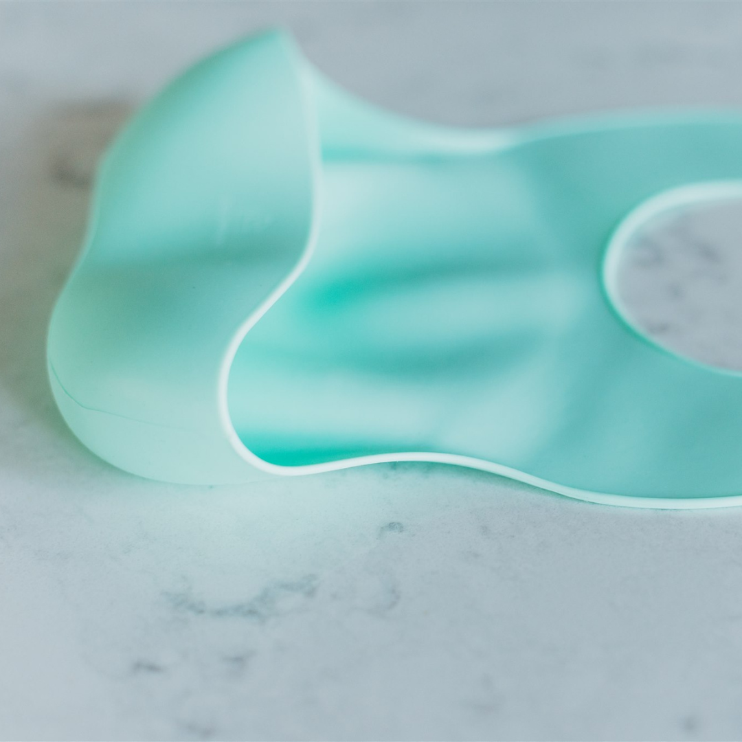 Baby Feeding Set | Silicone Bib & Bowl with Lid