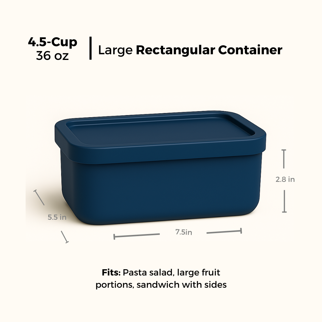 Rectangle Silicone Food Storage Container