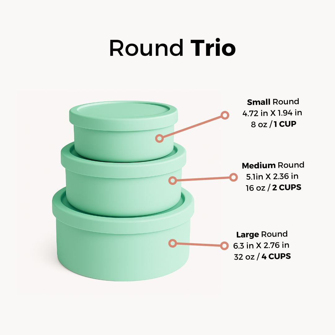 Round Food Storage Trio