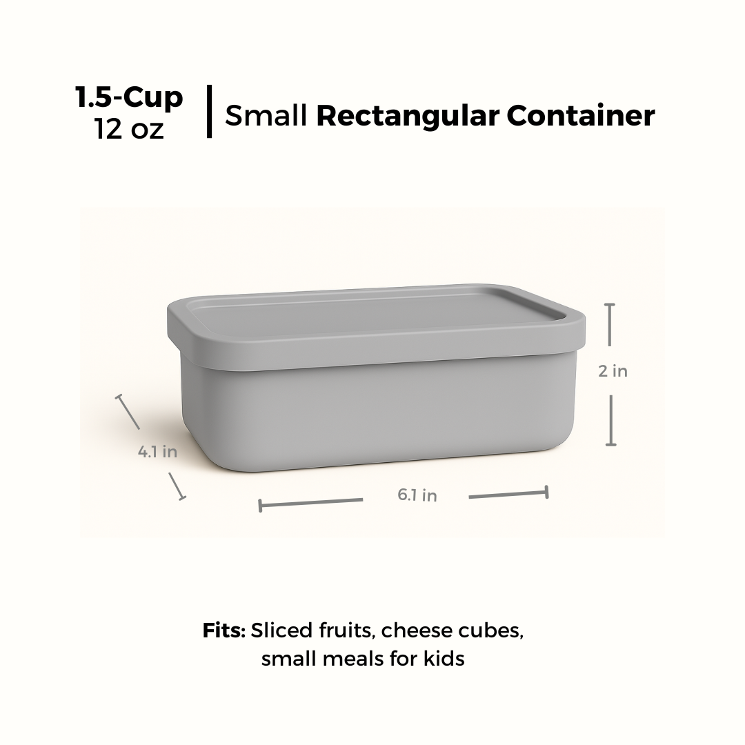 Rectangle Silicone Food Storage Container