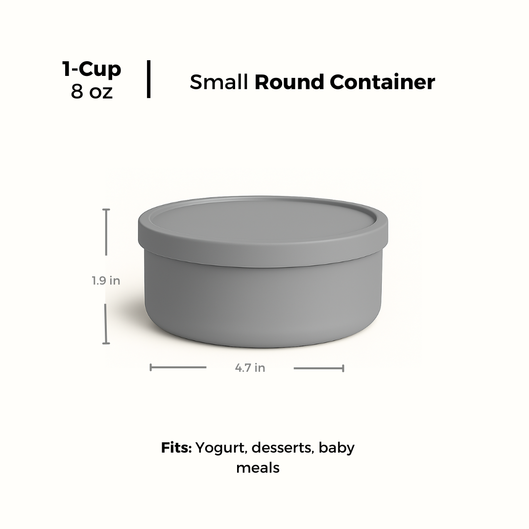 Small Round Container - 8 oz