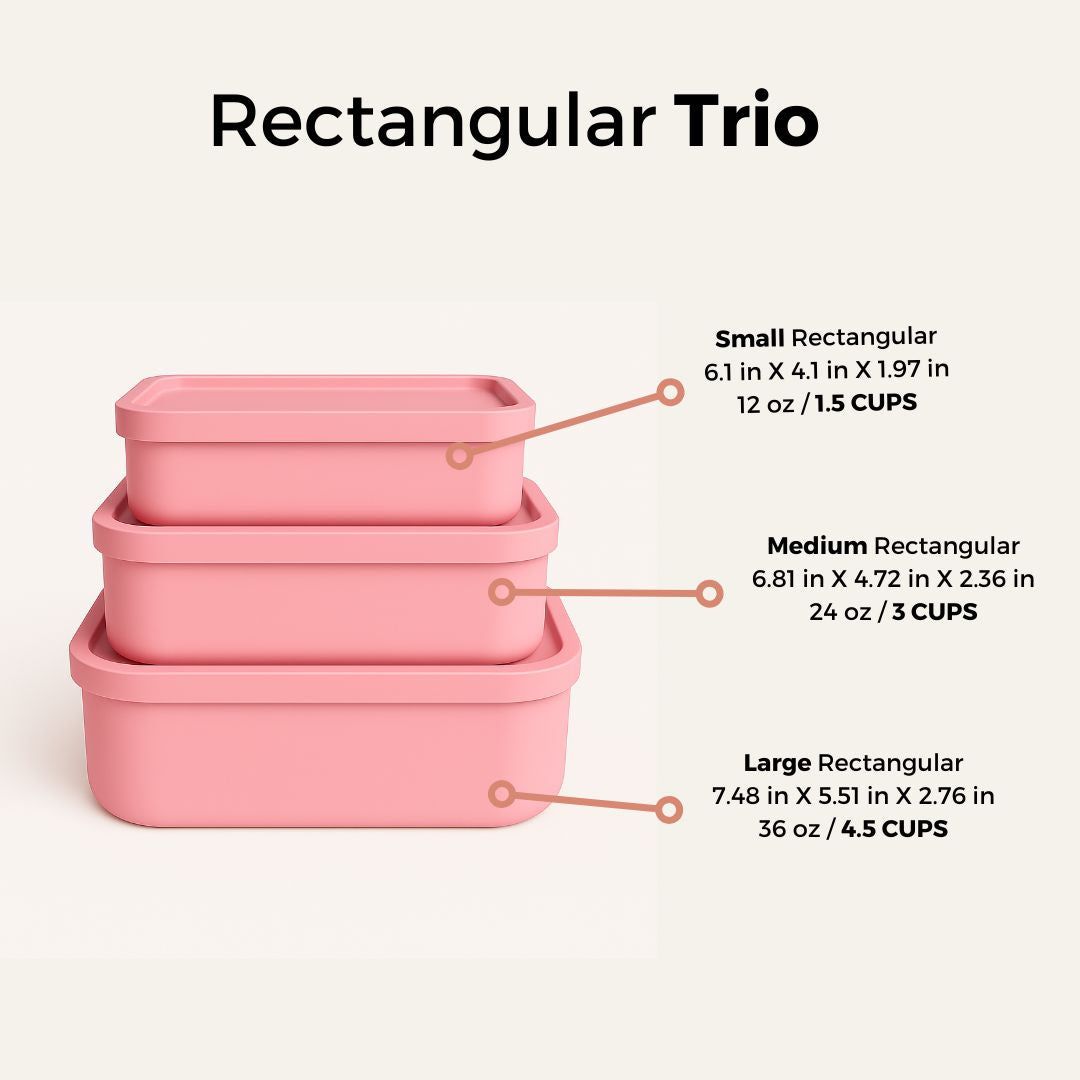 Rectangle Food Storage Trio