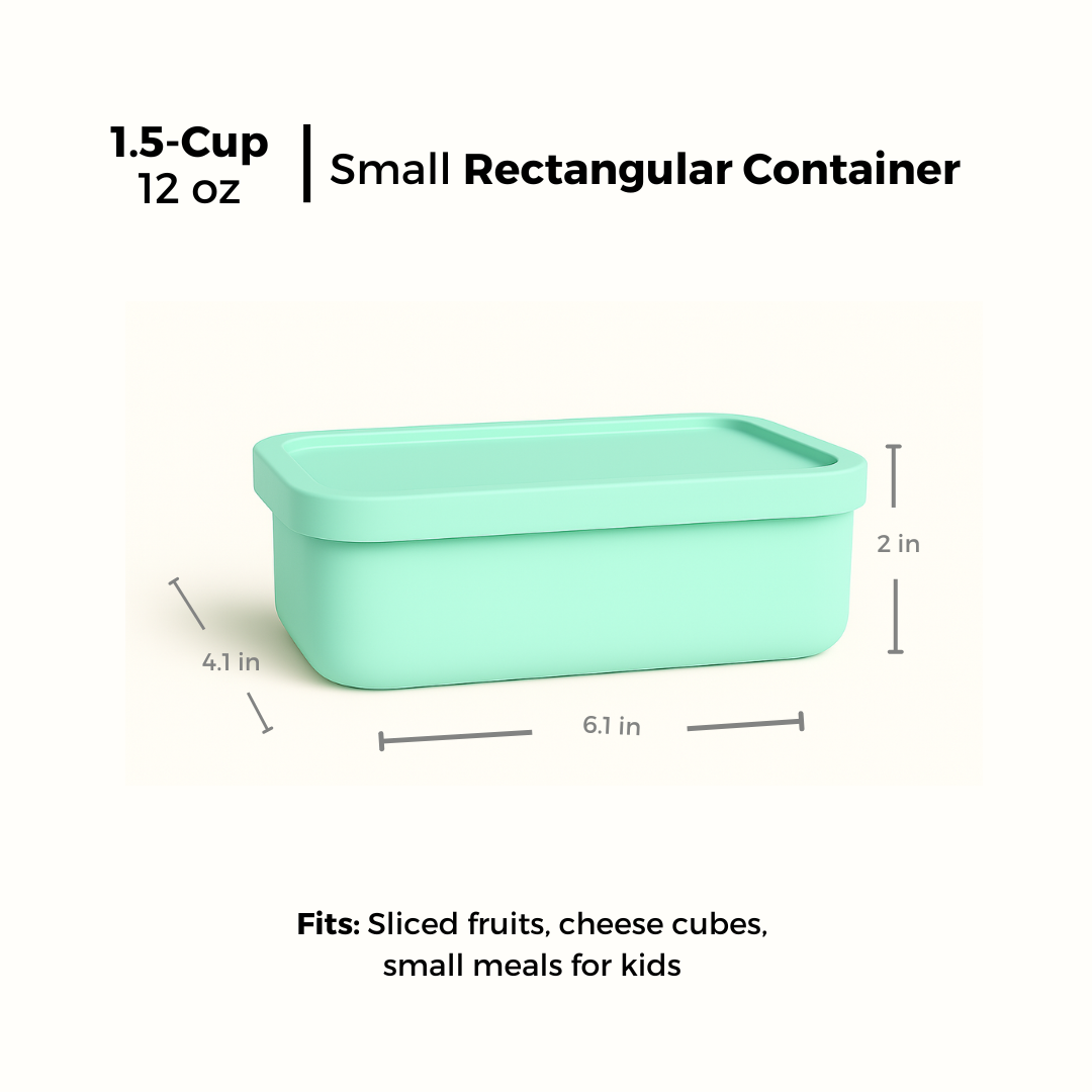 Rectangle Silicone Food Storage Container