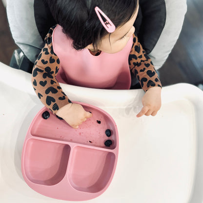 Baby Feeding Set | Suction Plate & Silicone Bib