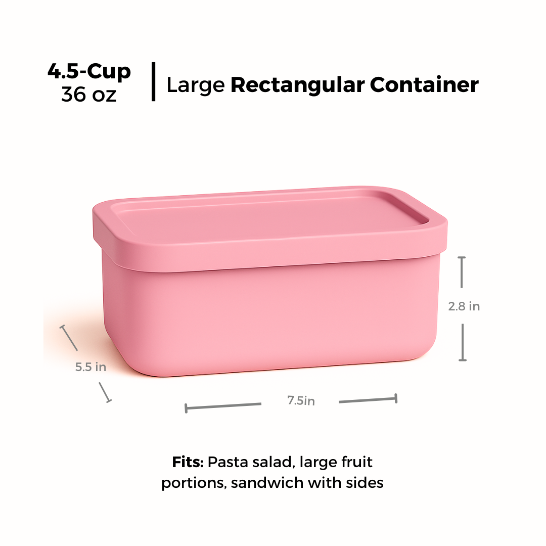 Rectangle Silicone Food Storage Container