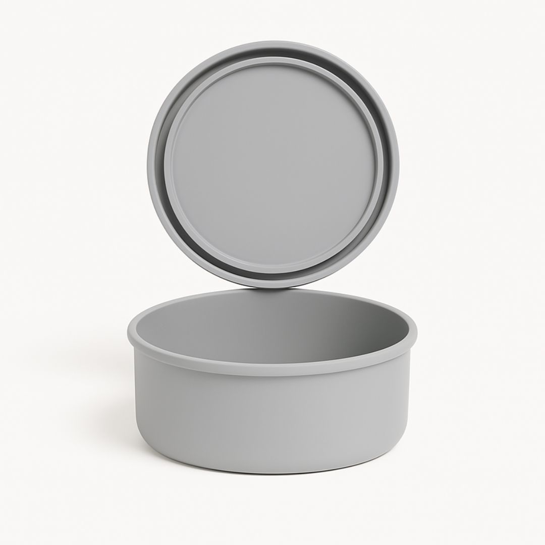 Round Silicone Food Storage Containers