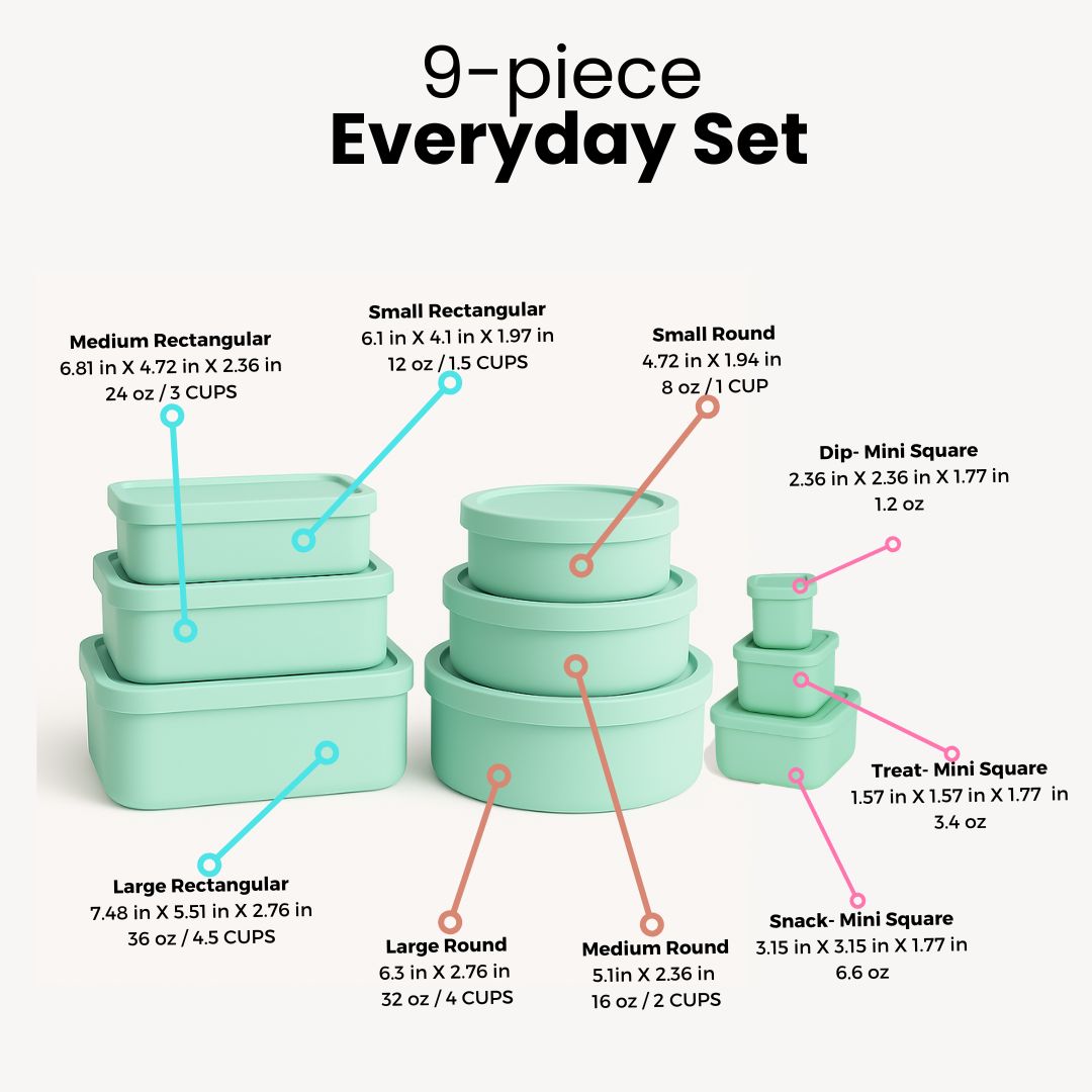 9-Piece Everyday Food Storage Set