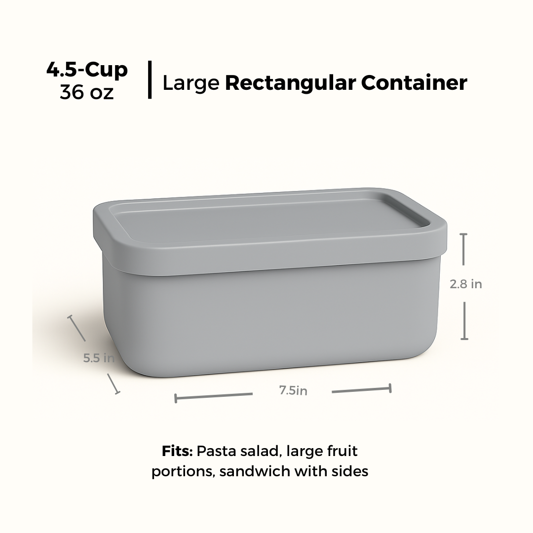 Rectangle Silicone Food Storage Container