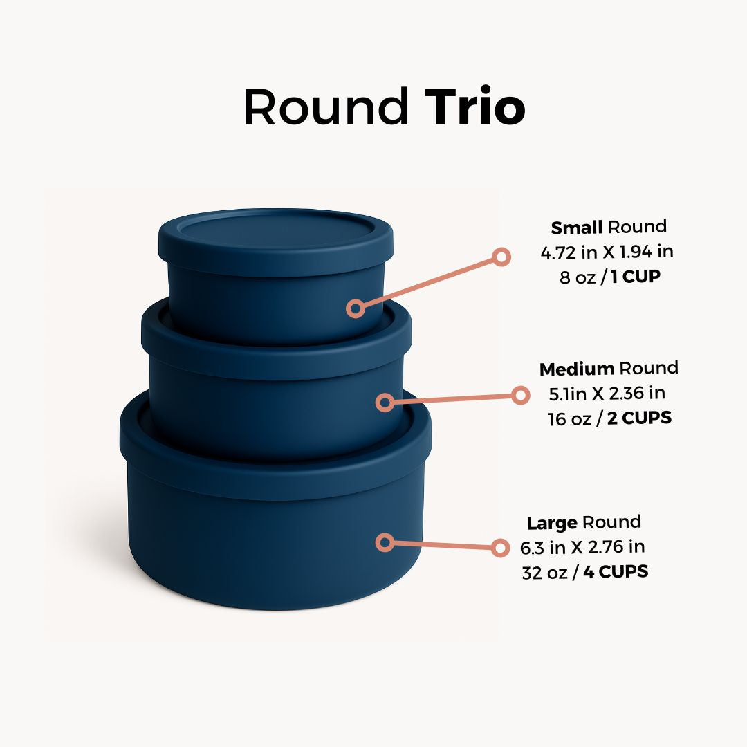 Round Food Storage Trio