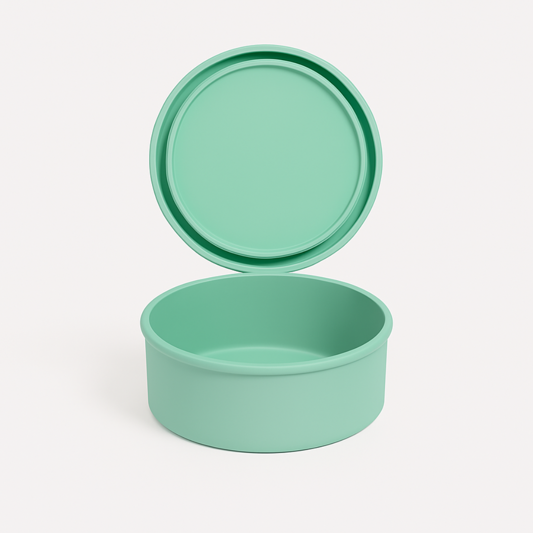 Round Silicone Food Storage Containers
