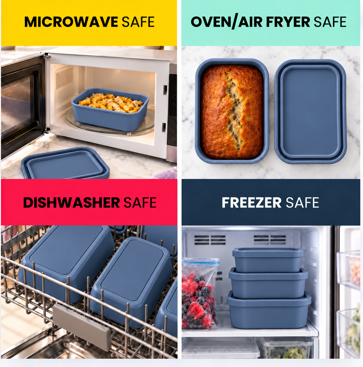 Silicone Storage Containers | Rectangle