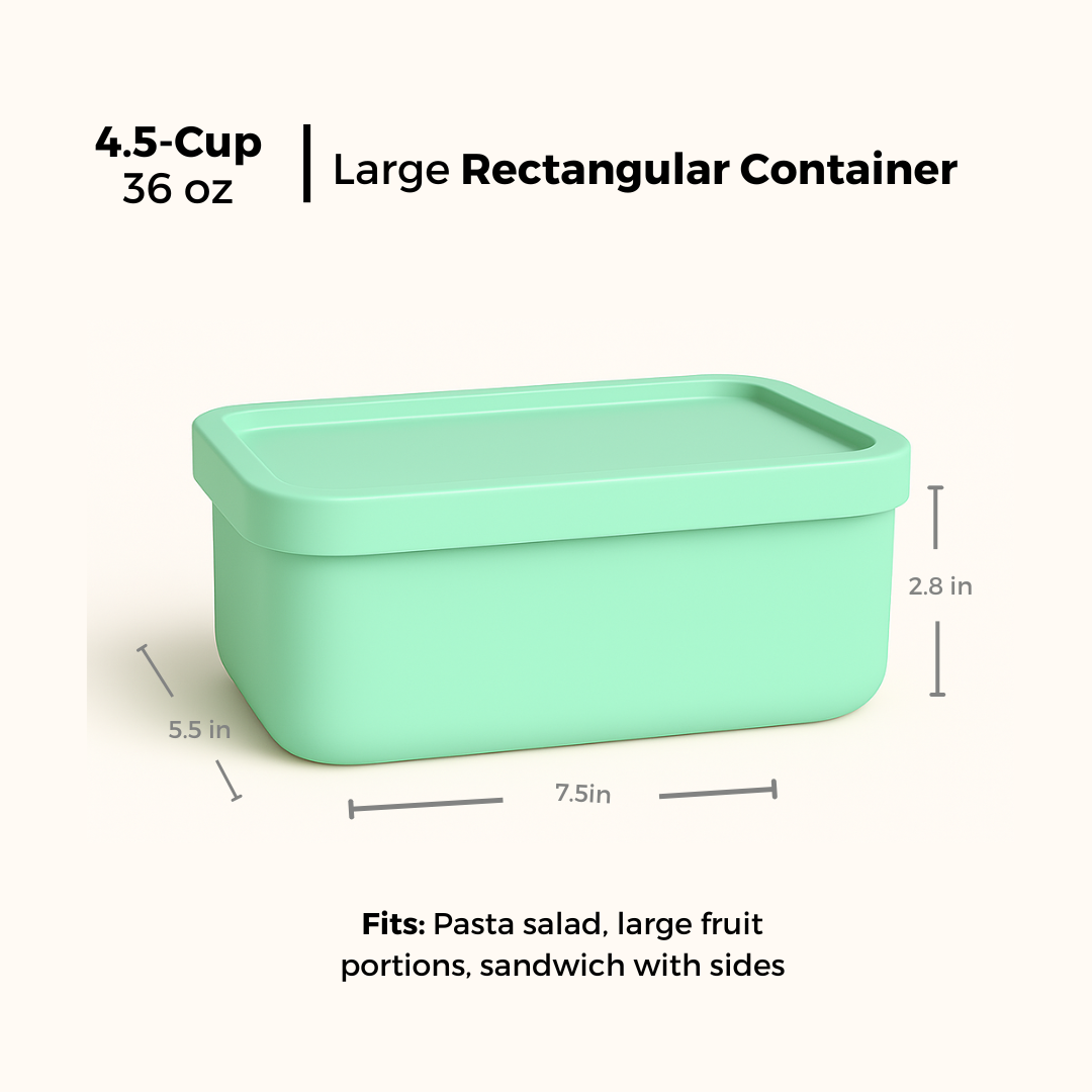Rectangle Silicone Food Storage Container