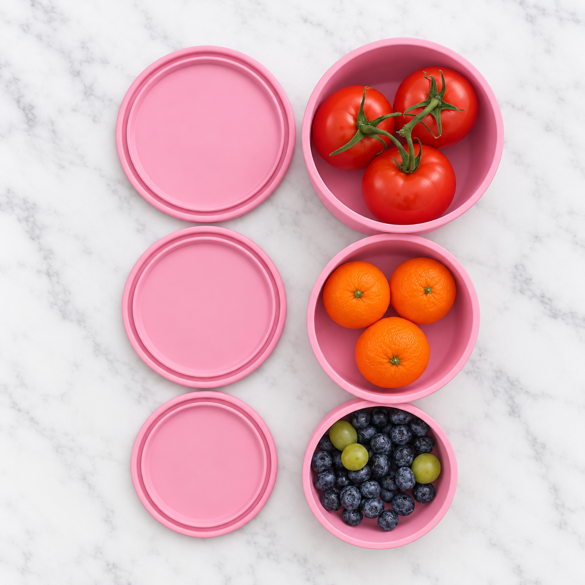 Silicone Bento Bowls | Round Storage