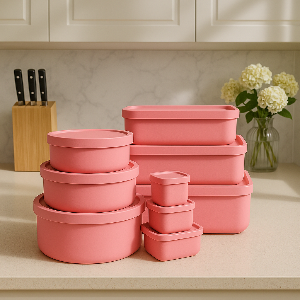 9-Piece Everyday Food Storage Set | Silicone Containers for Families ...