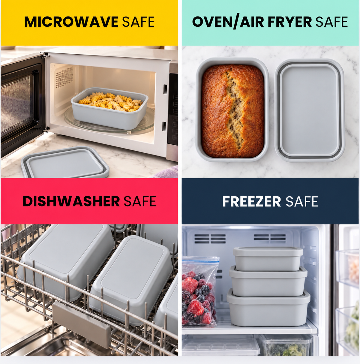 Silicone Storage Containers | Rectangle