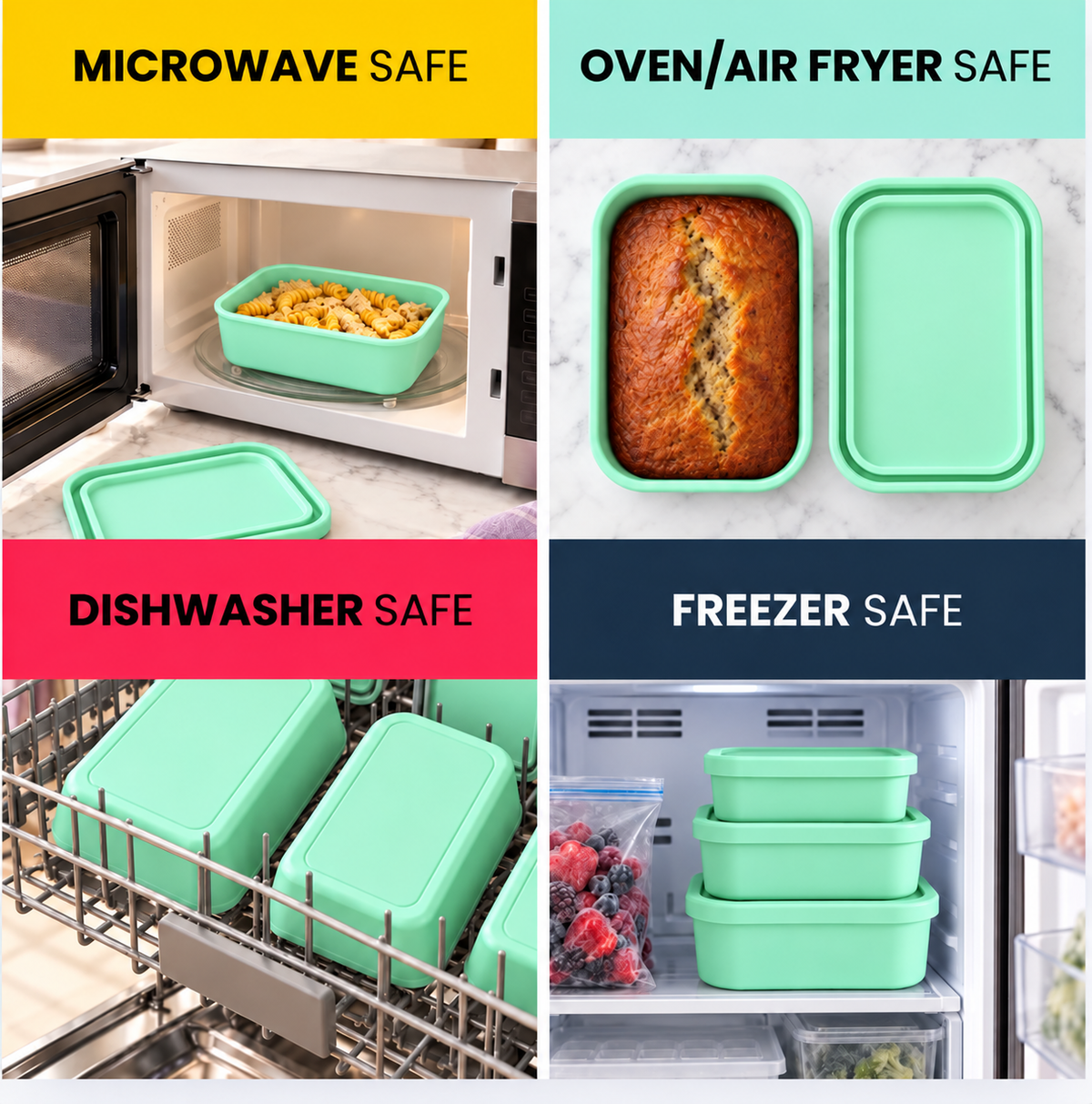 Rectangle Food Storage Trio