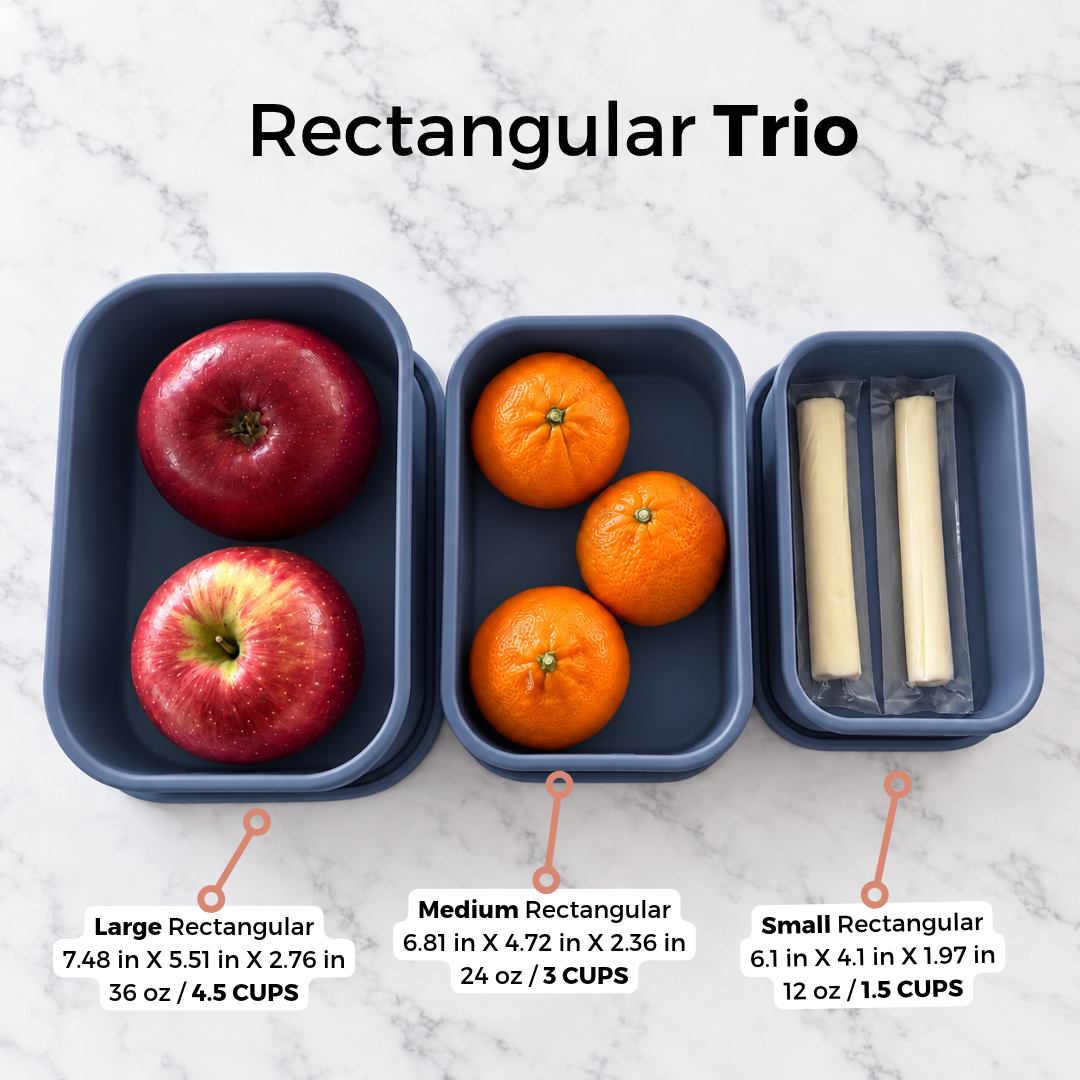 Rectangle Food Storage Trio