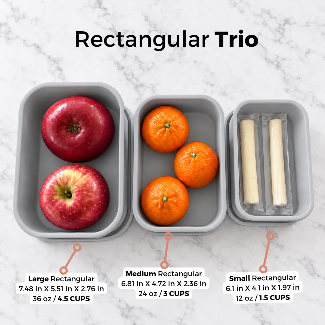Rectangle Food Storage Trio