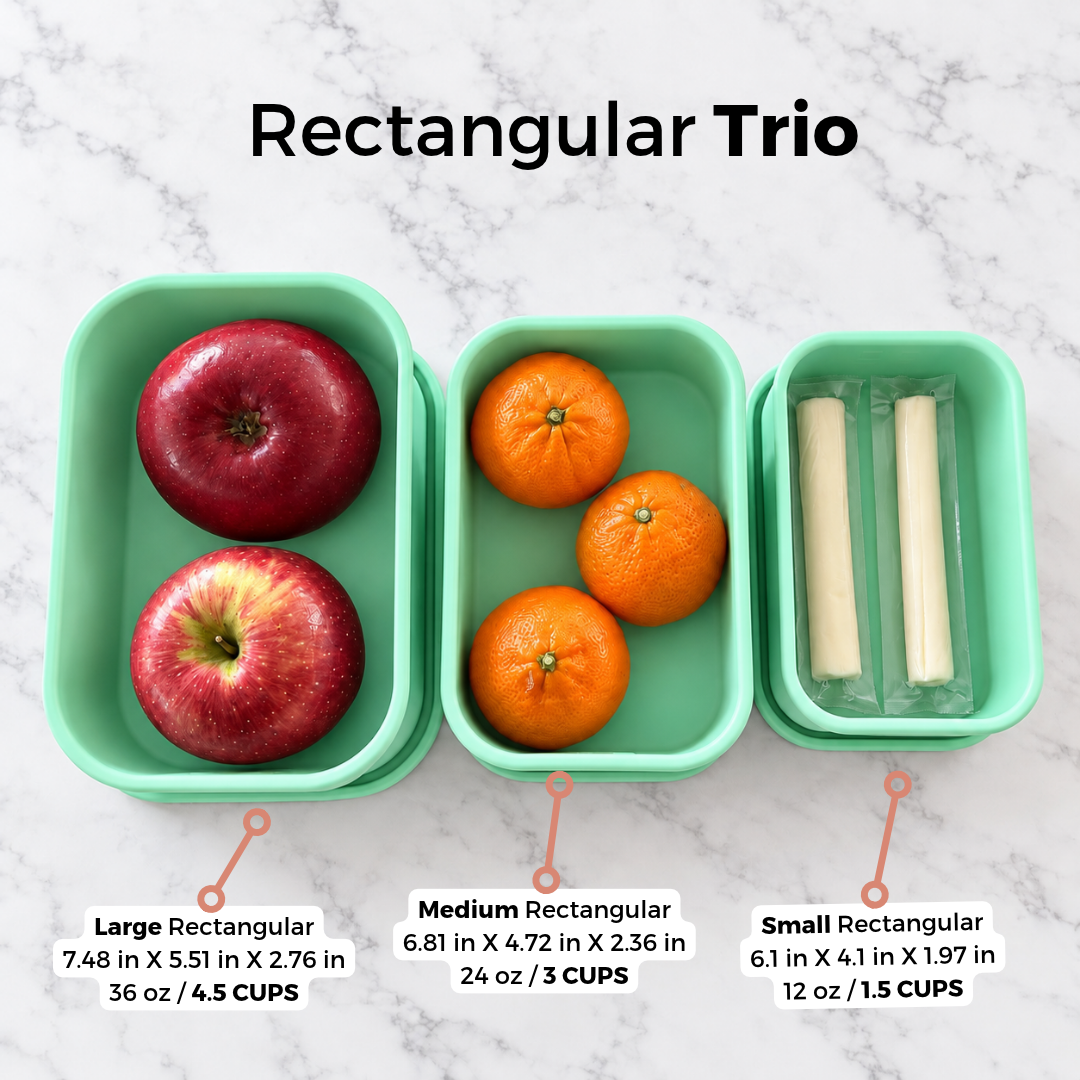 Rectangle Food Storage Trio