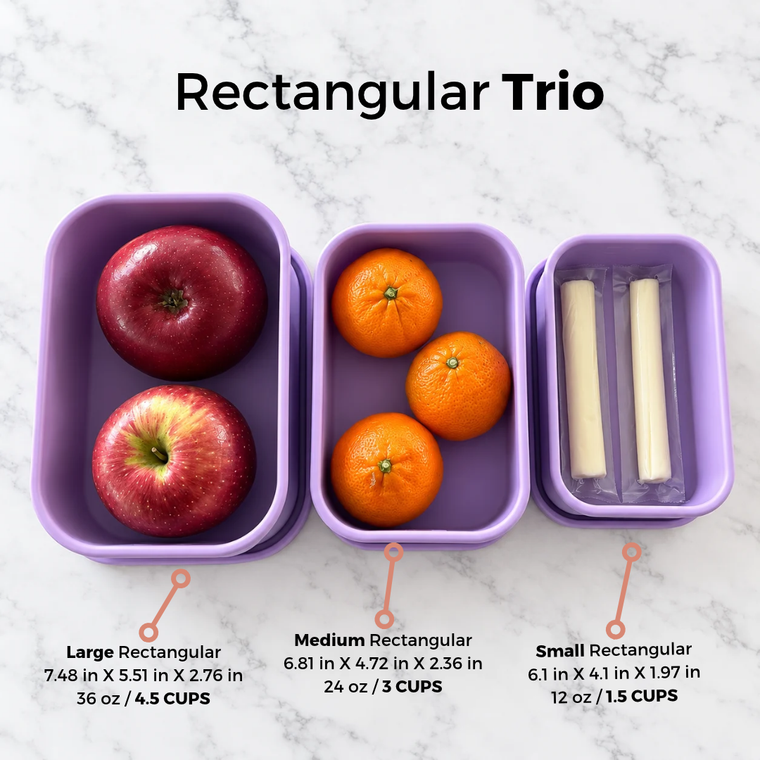 Rectangle Food Storage Trio