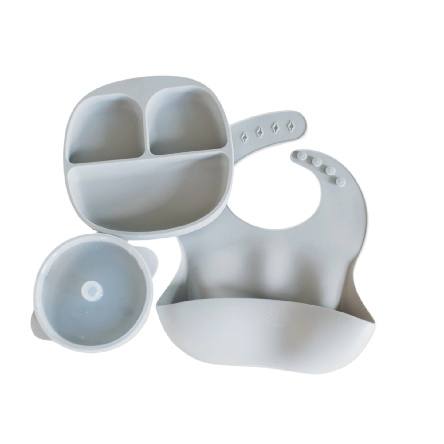 Baby Feeding Set | Suction Plate, Bowl & Silicone Bib