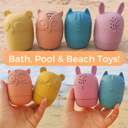 Sprinkler Animal Bath Toys - 4 Piece Set