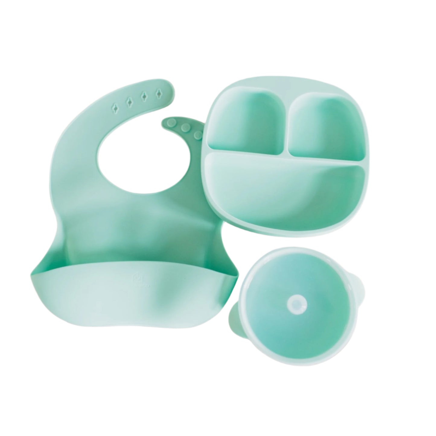 Baby Feeding Set | Suction Plate, Bowl & Silicone Bib