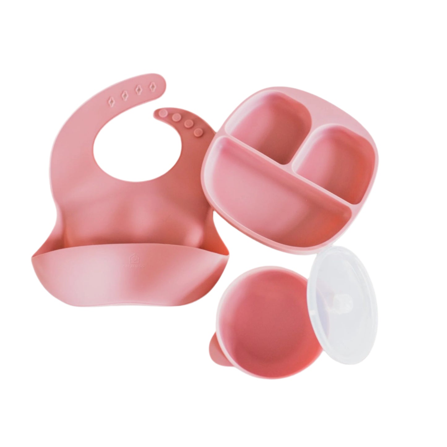 Baby Feeding Set | Suction Plate, Bowl & Silicone Bib