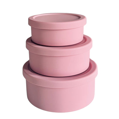 Round Food Storage Trio | 3-Piece Nesting Set