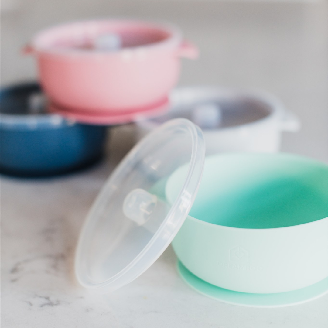 Silicone Suction Bowl with Lid