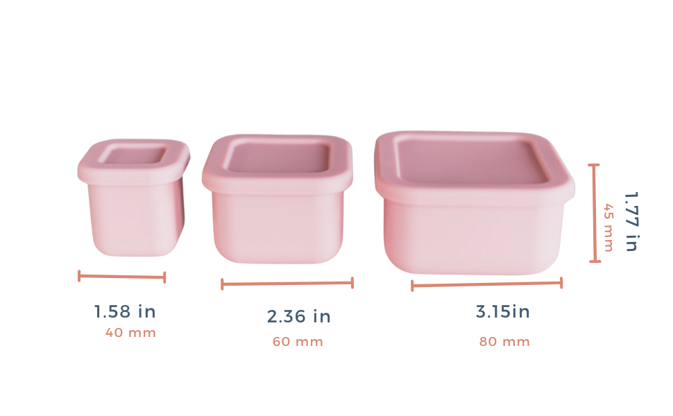 Mini Food Container - 3 Piece Set