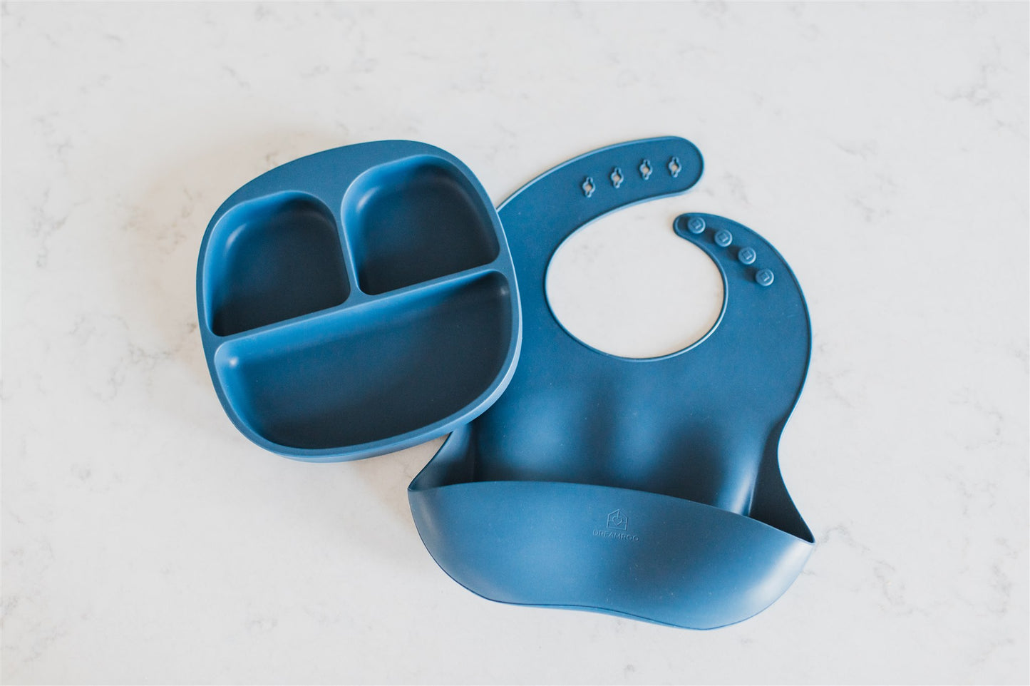 Baby Feeding Set | Suction Plate & Silicone Bib